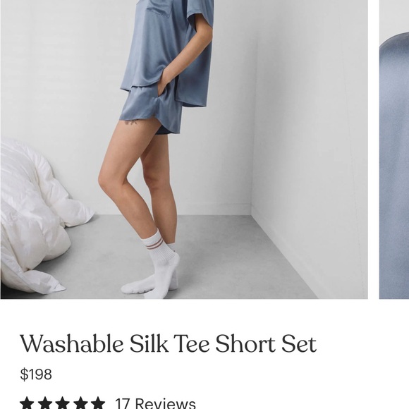 Lunya Washable Silk Tee Short Set - Picture 7 of 8
